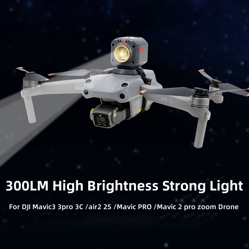 Drone Dji Rc Pro - Lampu Sorot Malam 300LM Kecerahan Tinggi