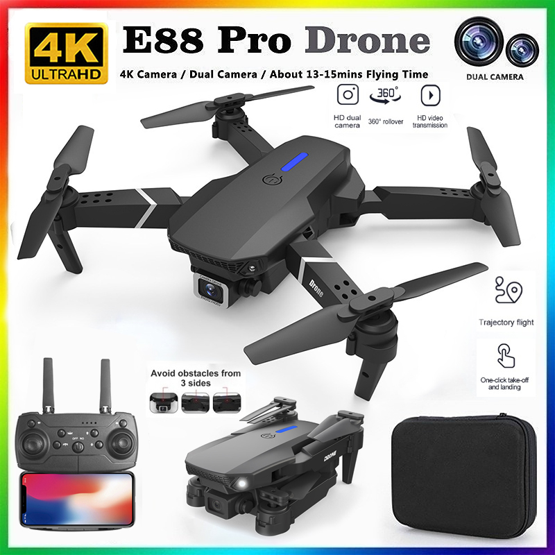 2026 BARU E88 Drone Profesiona - Drone E88 Rc Quadcopter ulasan dan harga