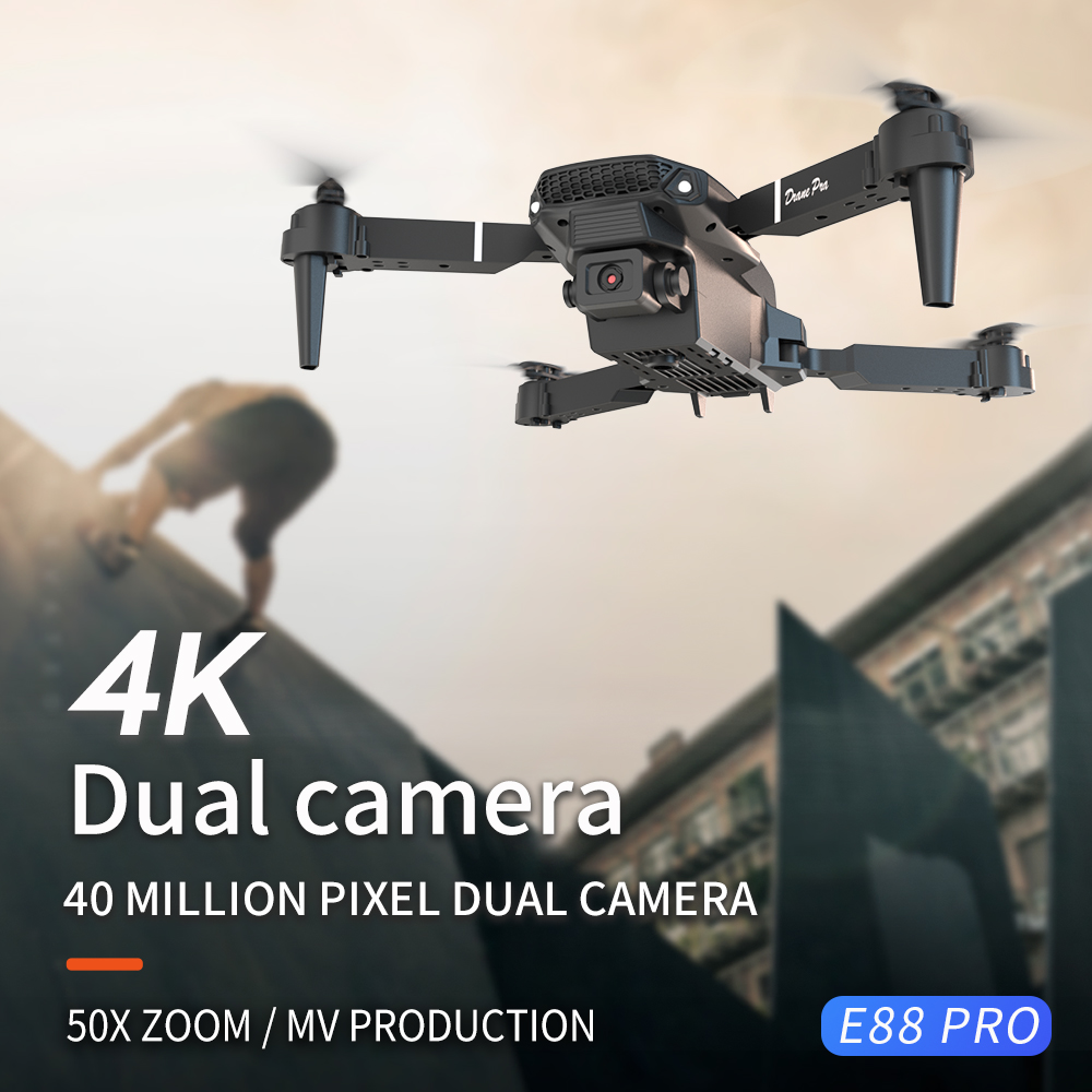 2026 BARU E88 Drone Profesiona - Drone E88 Rc Quadcopter ulasan dan harga