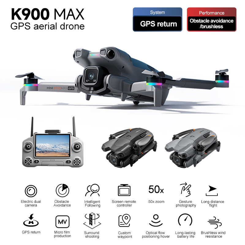 Kit Drone K900 Max dengan Laya - Jjrc Drone X12 ulasan dan harga